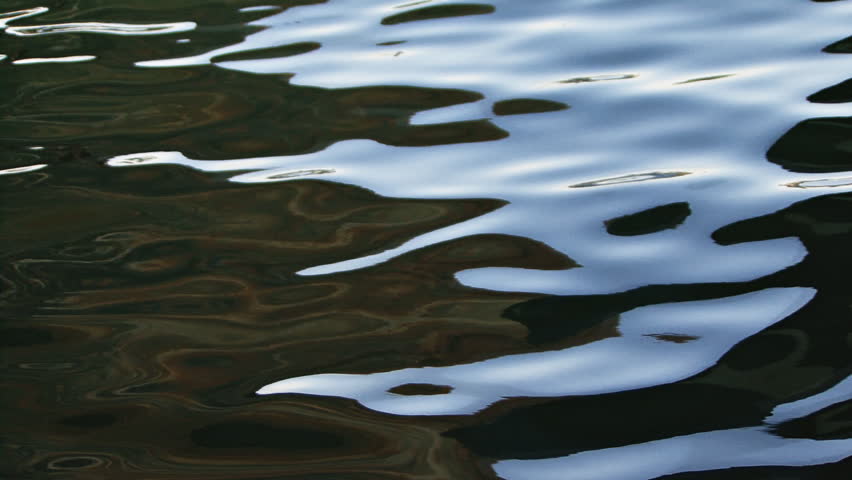 Smooth Harbor Reflections Glossy Rippling Water