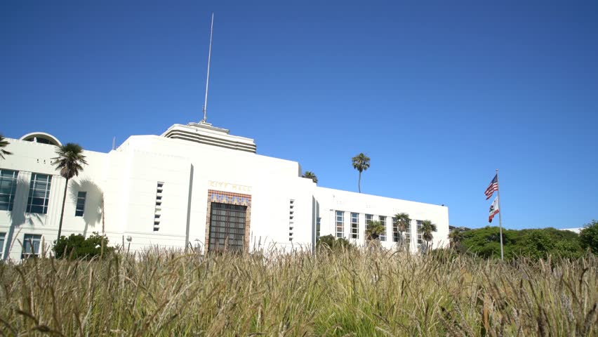 The beautiful Santa Monica City Hall at Los Angeles County, California, United States