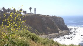 Beautiful afternoon landscape around Point Vicente Lighthouse, California