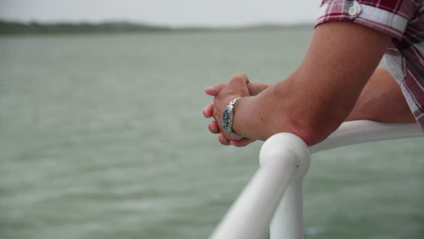 A detailed shot of a man