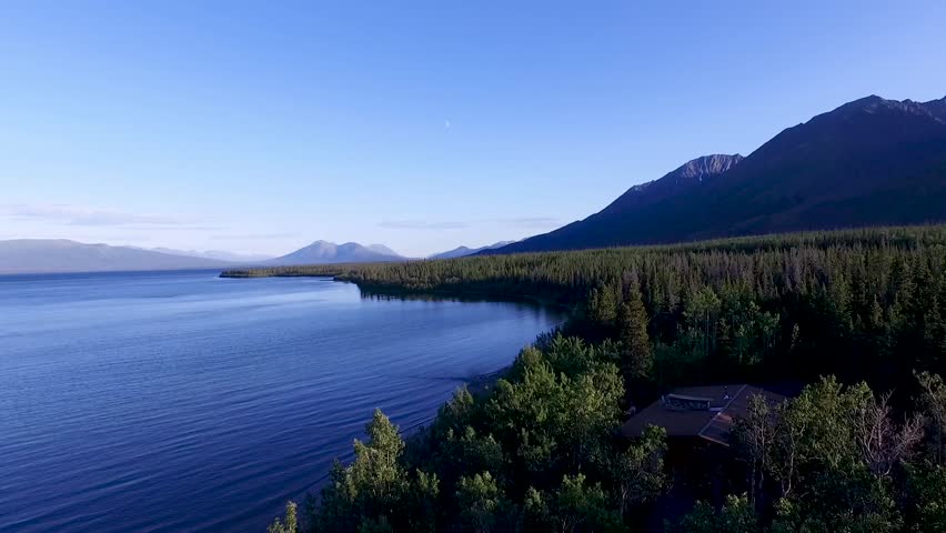 Beautiful Lake with Mountains 