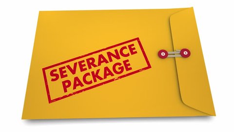 Severance Package Job Termination Benefits Envelope 3d Animation
