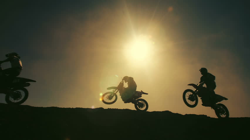 Motocross Bikers Jumping