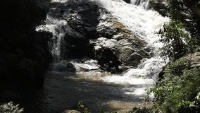 Slider video shot of Mae-sa waterfall in Mae rim  Chiangmai Thailand