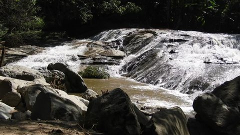 Slider video shot of Mae-sa waterfall in Mae rim  Chiangmai Thailand