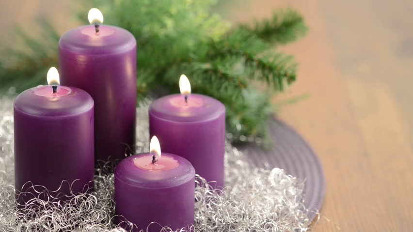 4 Advent With Purple Advent Stock Footage Video 100 Royalty Free Shutterstock