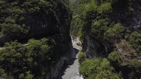 Aerial Shot of Taroko Gorge, Hualien County, Taiwan