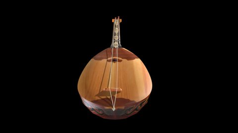 The dombra (Kazakh:  dombra; Uzbek: dambura; Bashkir and Tatar: dumbra, tumpra, tumra; Turkish: domb?ra) is a long-necked Turkic lute and a musical string instrument. 3D Animation.