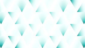 Animated white geometric pattern on the cyan background. Seamless loop. 4K, UHD, Ultra HD resolution. More color backgrounds available - check my portfolio.