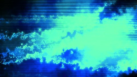 Chaotic blue energy looping abstract animated background