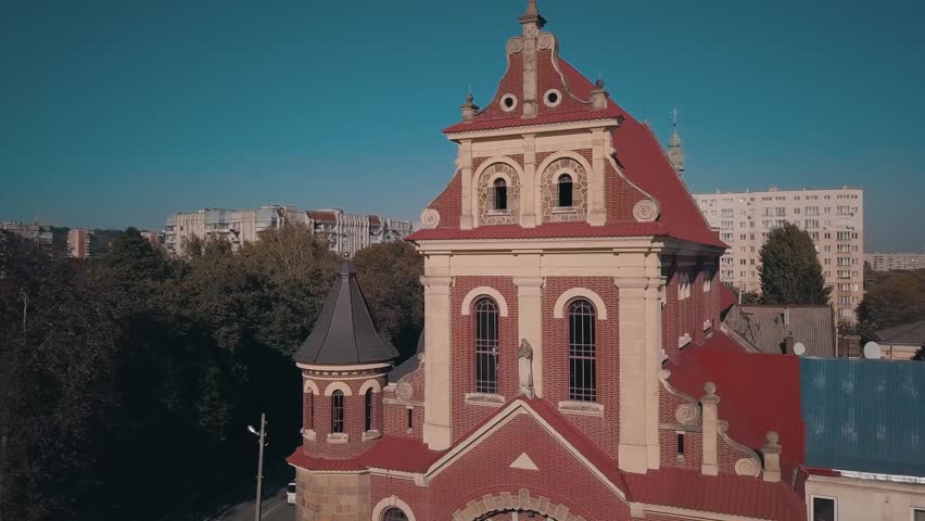 Old church in city Lviv, Ukraine. Aerial view
Saint Josaphat