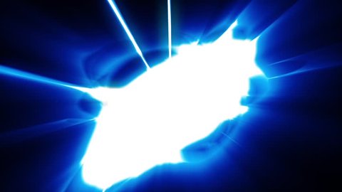 VFX Fight Energy Blue Explosions Flash Lights Elements 3D Rendering Animation