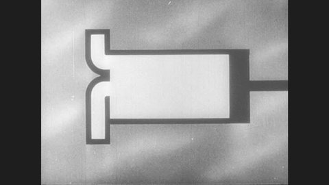 1950s: UNITED STATES: Animation of second stroke compression, and third stroke power. Exhaust at fourth stroke of piston.