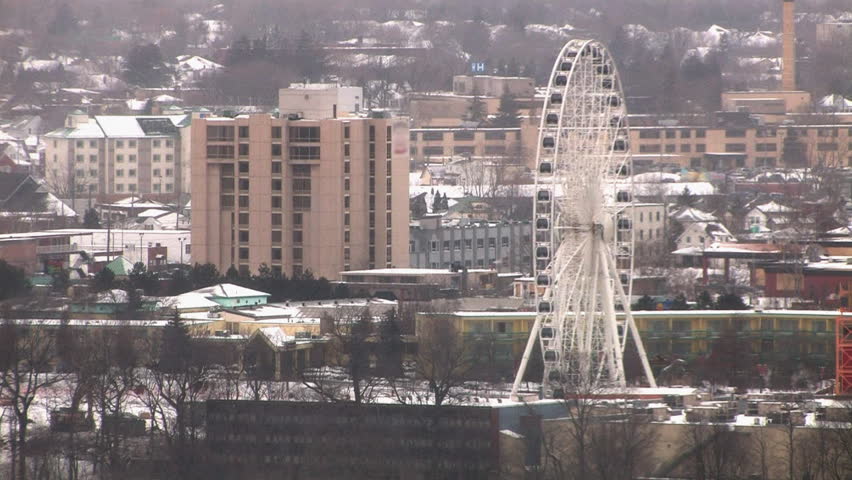 The Sky Wheel of Niagara Falls on the Canada side of Niagara Falls. As seen from
