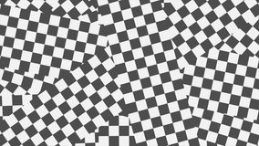 Black and white checkered geometric abstract motion design. Seamless looping. Video animation Ultra HD 4K 3840x2160