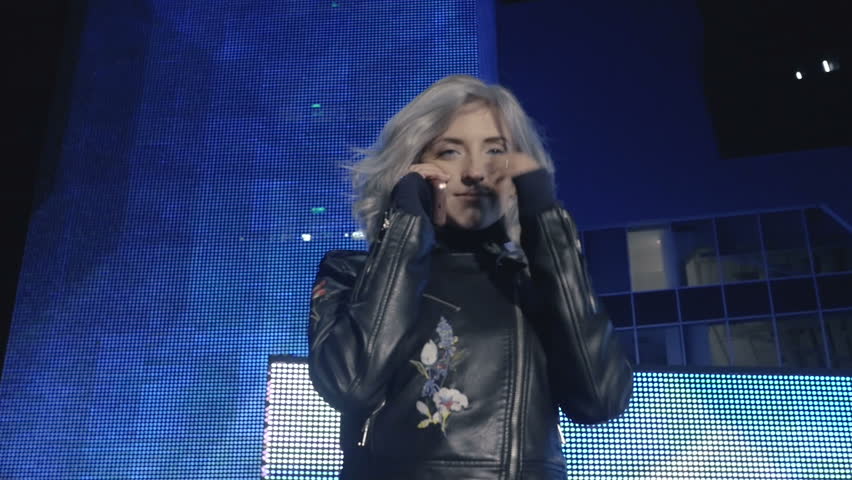 Woman speaking on phone