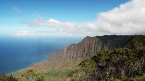 HD clip of a beautiful Hawaiian vista on Kauai.