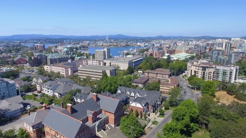 Victoria, Vancouver Island. Beautiful aerial view.