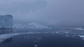 Arctic Iceberg on Arctic Ocean in Greenland