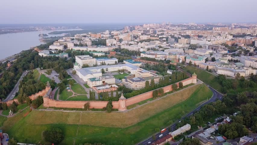 Нижегородский кремль фото с высоты птичьего полета