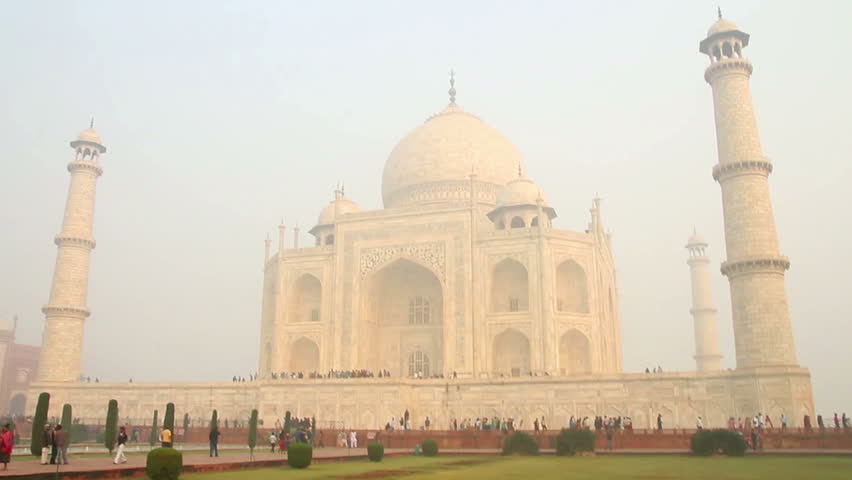 Taj Mahal - famous mausoleum in Agra India