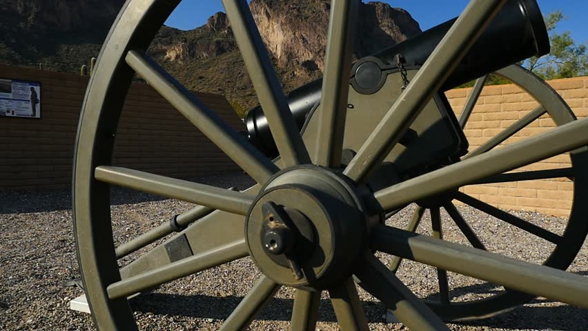 A Civil War era cannon at an historic site
