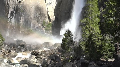 Lower Yosemite Fall at the famous Yosemite National Park, Califronia, United States