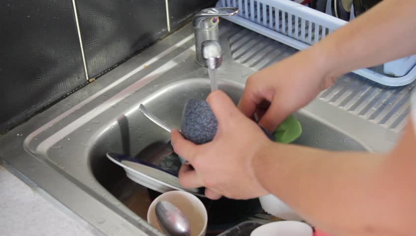 Woman Washing Hands At Kitchen Sink The Rise Shine