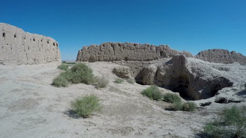 Fortress Kyzyl-Kala is located in the territory of Ancient Khwarezm, Uzbekistan