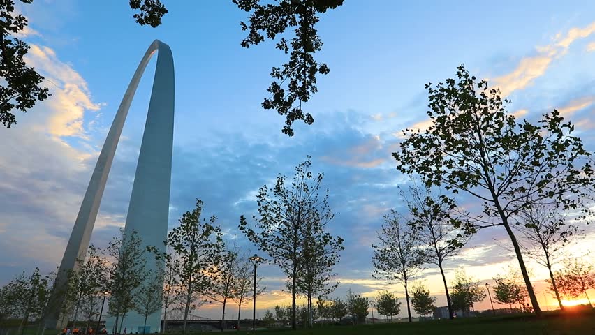 The Gateway Arch in St. Louis, Missouri.
