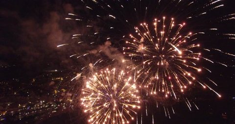 Firework Filmed with Drone