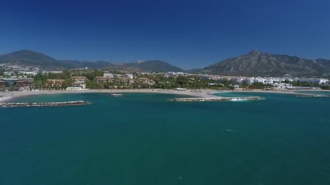 Puerto Banus Marbella drone