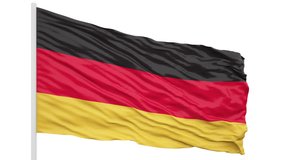 3d seamless looping of the Germany flag waving in the wind. Alpha mask included - Powered by Shutterstock - Get 15% off with code: PIKWIZARD15