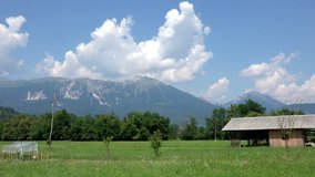 4K Timelapse of Julian Alps Peaks in Slovenia. 4K Ultra HD 3840x2160 Video Clip