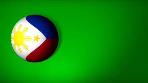Ball with the flag of Philippines