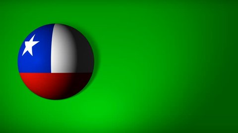 Ball with the flag of Chile 