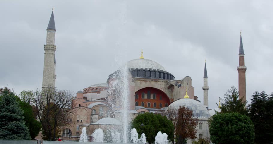 Ayasofya (Hagia Sophia) in Istanbul, Turkey. May 06, 2016 | Shutterstock HD Video #31608208