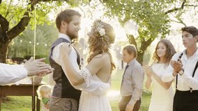 Wedding reception outside in the backyard. - Powered by Shutterstock - Get 15% off with code: PIKWIZARD15