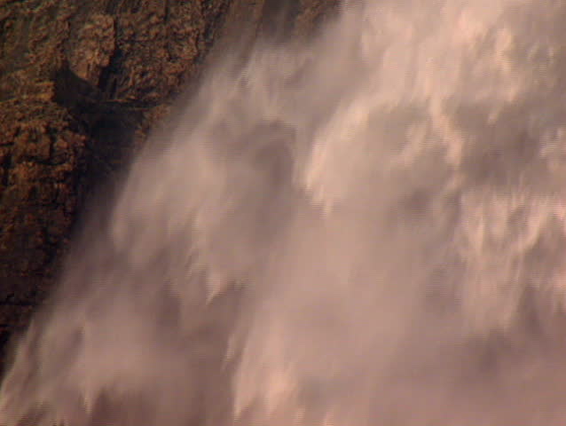 Medium close up of Takkakaw waterfalls in Yoho National Park Canada