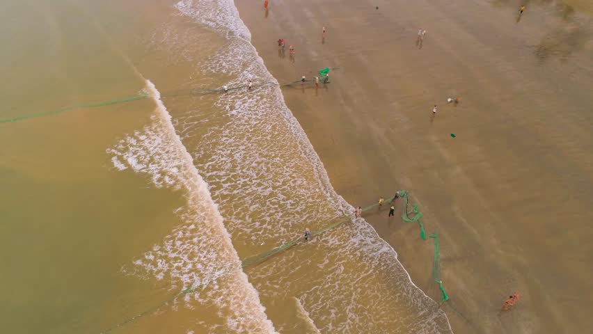 Mui Ne Vietnam South China Sea Cloudy sky Aerial view December, 2013