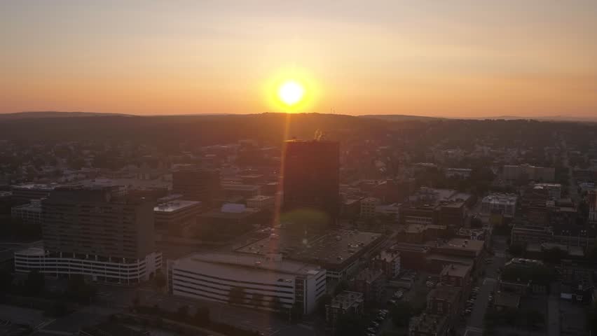 Aerial New Hampshire Manchester July 2017 Sunrise 4K Inspire 2