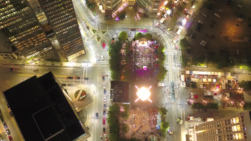 Aerial Michigan Detroit July 2017 Night 4K Inspire 2 