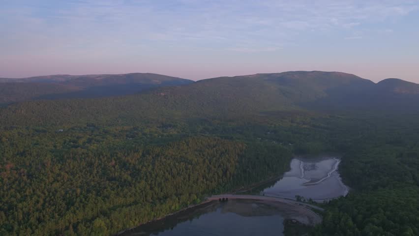 Aerial Maine Acadia National Park July 2017 Sunrise 4K Inspire 2 