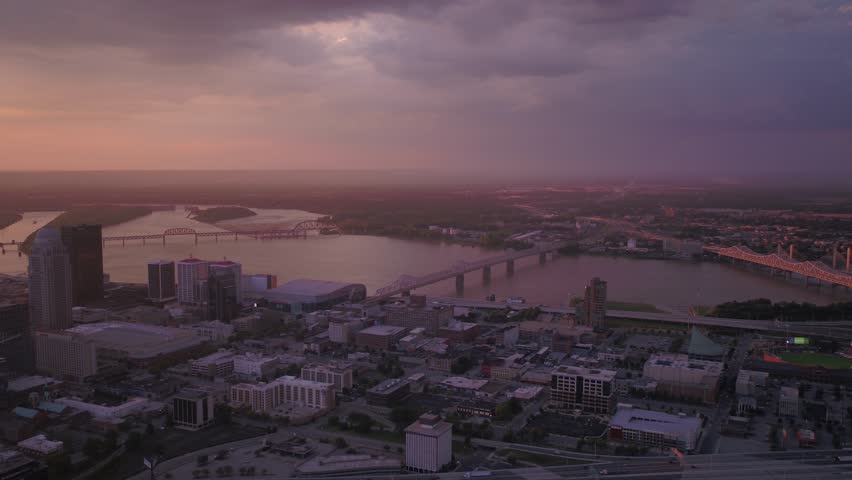 Aerial Kentucky Louisville July 2017 Sunset 4K Inspire 2 