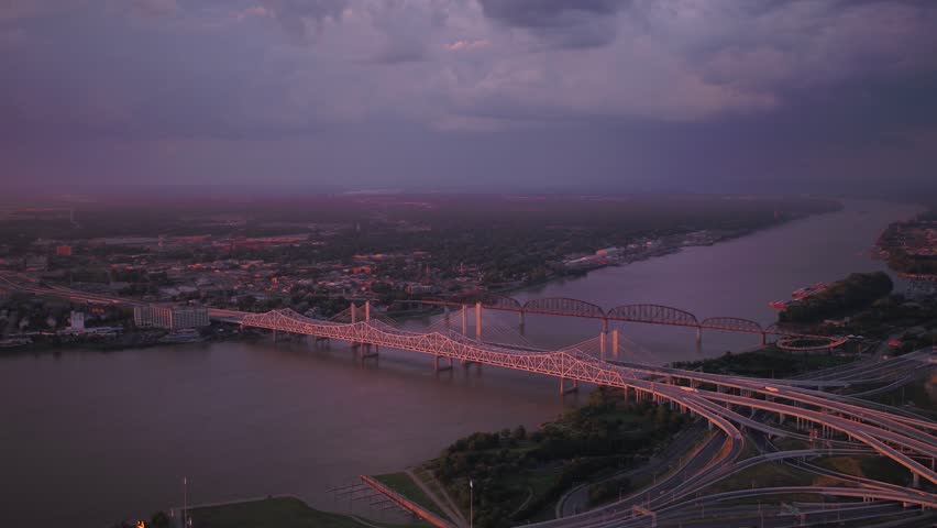 Aerial Kentucky Louisville July 2017 Sunset 4K Inspire 2 
