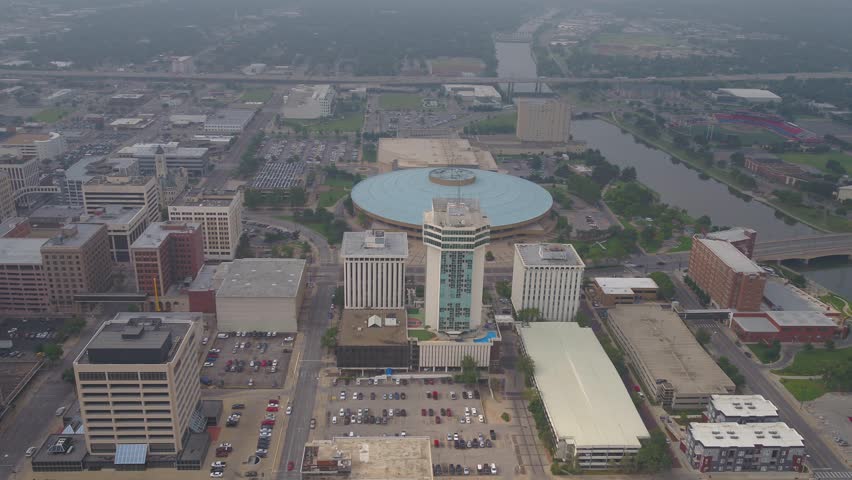 Aerial Kansas Wichita July 2017 Overcast Day 4K Inspire 2 