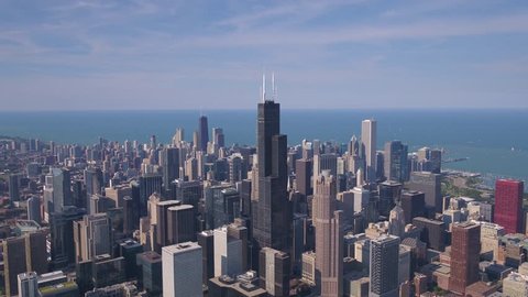 Aerial Illinois Chicago July 2017 Sunny Day 4K Inspire 2 