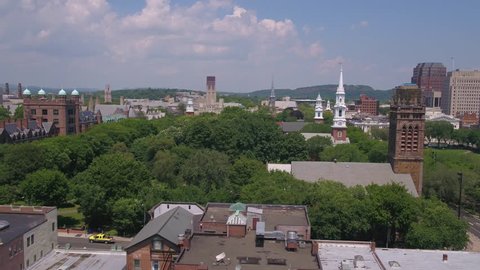 Aerial Connecticut Newhaven July 2017 Sunny Day 4K Inspire 2