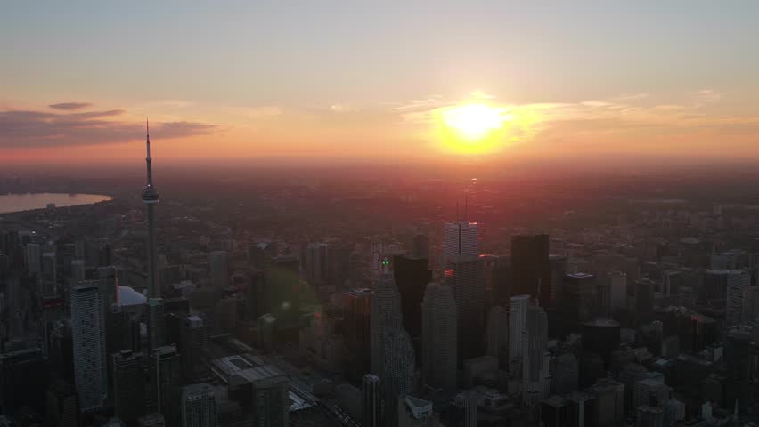 Aerial Canada Toronto July 2017 Sunset 4K Inspire 2