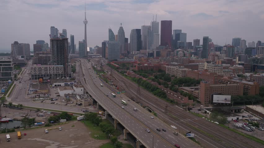 Aerial Canada Toronto July 2017 Overcast Day 4K Inspire 2